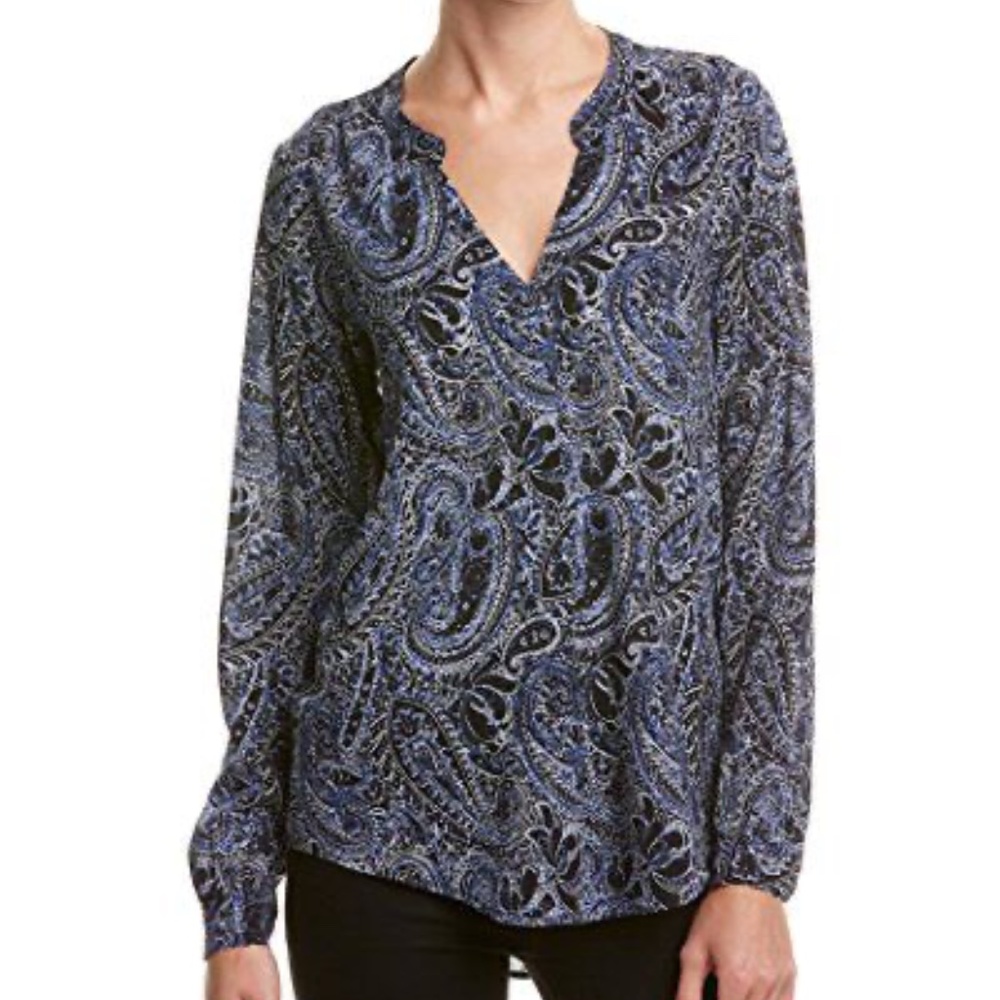 Velvet by Graham and Spencer Paisley Blouse Top